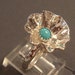 Sterling Silver and Turquoise Flower Ring