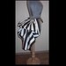 HALF PRICE SALE Till Nov 17h- READY TO MAIL - ADD a BUSTLE Skirt by LoriAnn - Dark Brown and Cream STRIPES