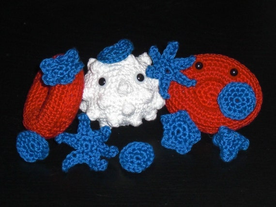 BLOOD CELLS Amigurumi Crochet Pattern Set PDF