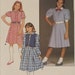 Vintage 80s Sewing Pattern, Girls Dress and Vest, Size 10