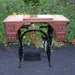 SALE Antique Wheeler TREADLE SEWING MACHINE CABINET OAK Cast Iron Base DESK