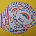 Set of 12 Rainbow party Favor Tags