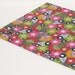 Sale!! Wall Mount Magnet Board 18 inch x 24 inch No Frame - Bright Flowers on Gray fabric- Ready to ship Magnet Board
