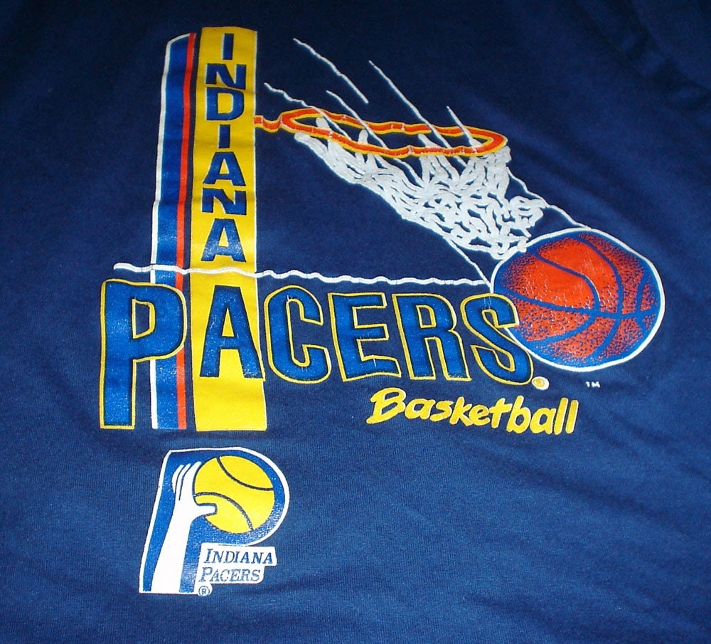 Vintage 1980s Indiana Pacers basketball t-shirt Champion 50/50