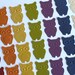 CLEARANCE 2015 Blowout Inventory Reduction - 100 Hand Punched - Cardstock Owl Punches - Over 1 Inch Each - Can Be Made ANY Color