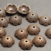 10 Bead Caps Antique Copper Acorn Tops Fit 10mm 12mm 14mm Beads 13x4mm