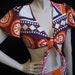 Vintage 70s Cropped Top Skirt Outfit S M Tropical Mod