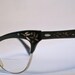 Vintage 50s Horn Rim Cats Eye Glasses BandL Bausch and Lomb 12K GF