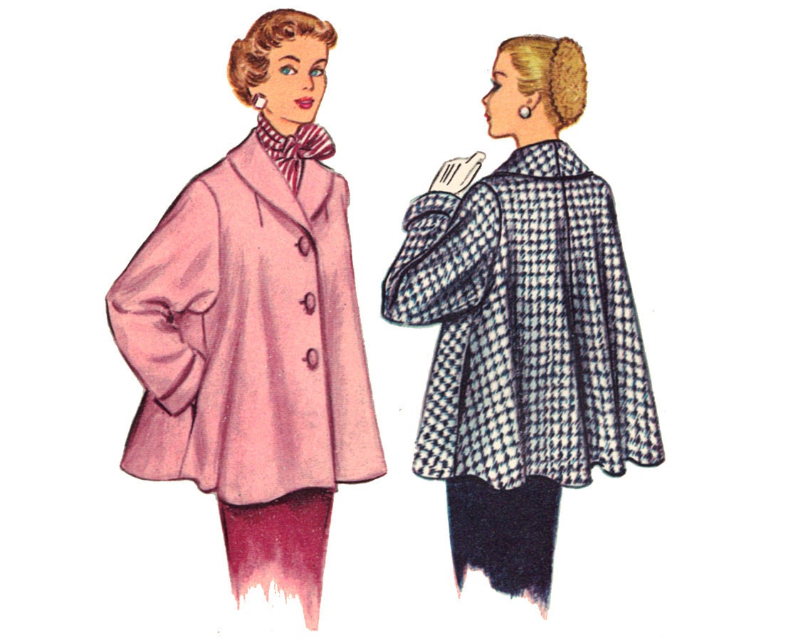 short dress patterns Shawl mysweetiepiepie Vintage Collar Coat Sewing by Swing Pattern