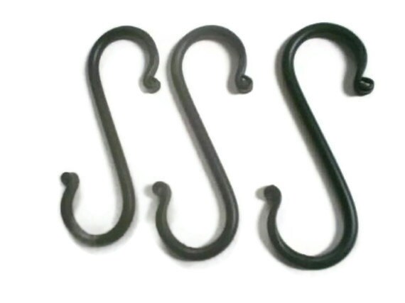 Wrought Iron S Hooks-Medium Set Of 3 For Your Crafting