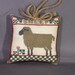 Country Sheep Ornament Counted Cross Stitch