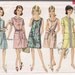 Simplicity 7025 1960's Ladies' Dress Vintage Sewing Pattern