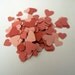 Mixed pinks and reds heart confetti (set of 100)