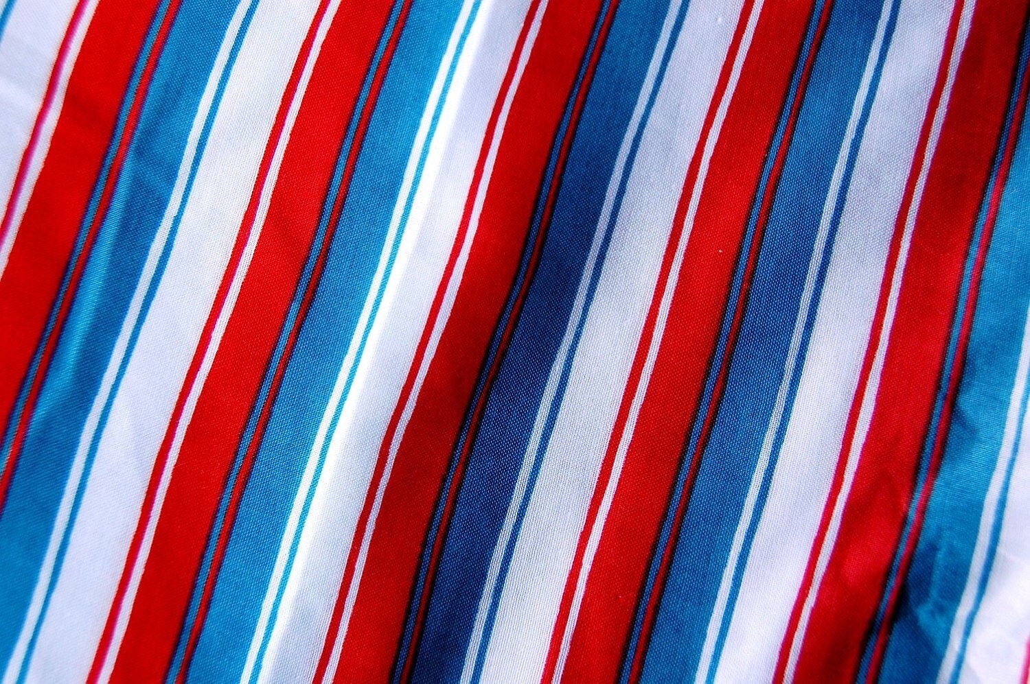 8 Yards Destash Fabric Red White And Blue Stripe