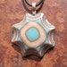 Fused Glass Pendant: Unique Reaction