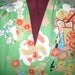 Green Floral Vintage Kimono