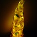 translucent conical ceramic lamp with beach glass "Remembrance"