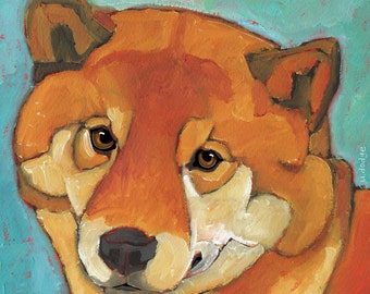 Shiba No. 1 - magnets coasters and art prints