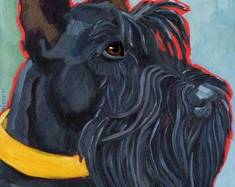 Scottish Terrier No. 1 - magnets, coasters and art prints