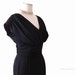 Vintage 60s Wiggle Dress - Black Designer Hourglass Dress Mad Men Joan M