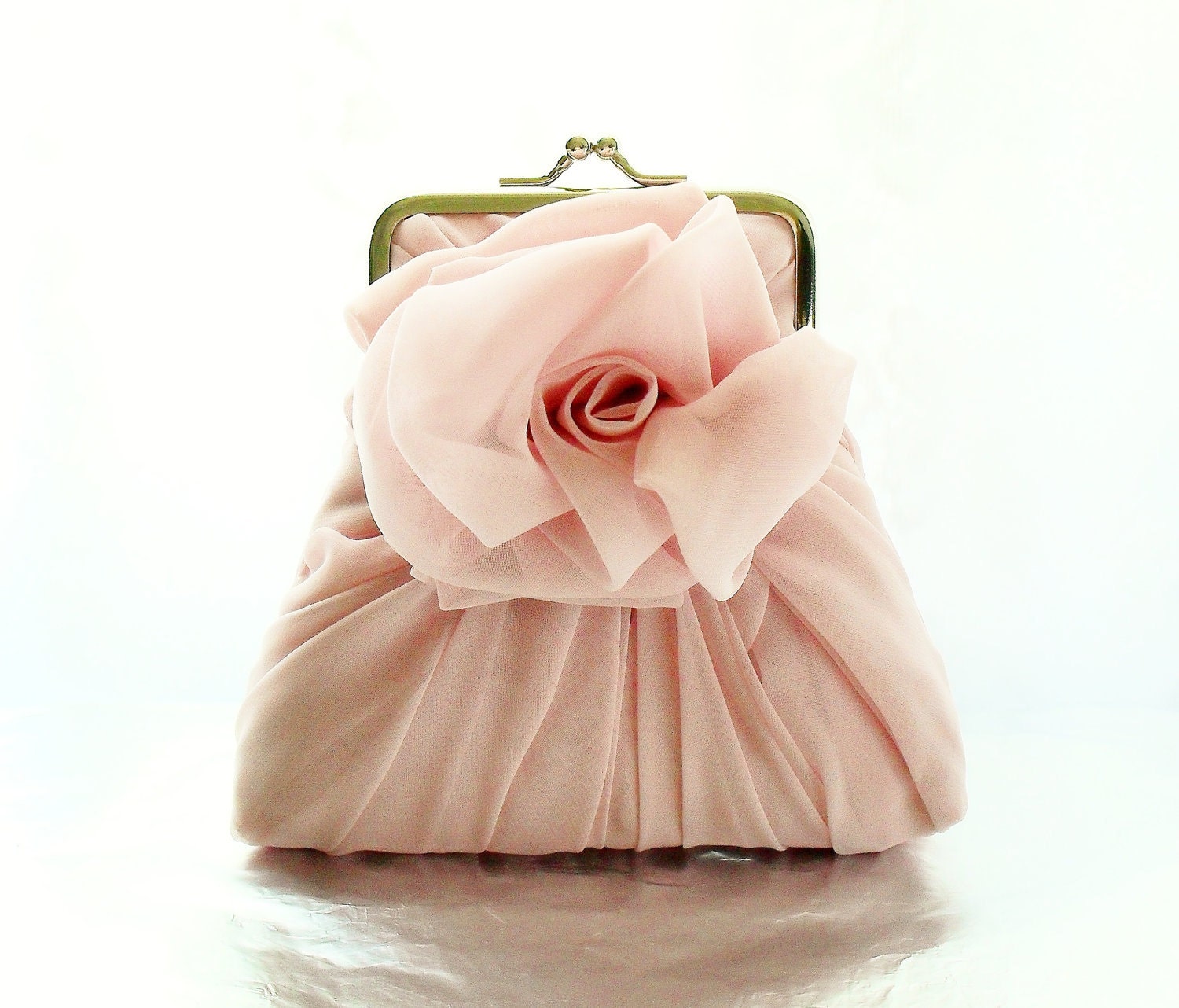 pink rose purse