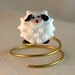 Sheep Focal Lampwork Burnt Wood Beads SRA