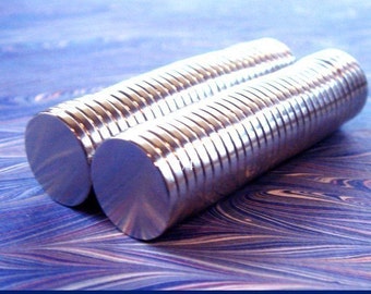 100 Magnets - Powerful Tiny Little Small Magnets - 1/4" Great for Bottle Caps, Glass Tiles, Scrabble Tiles, Marbles, and Button Magnets