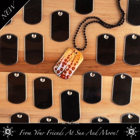 50 Mini Dog Tags for our Epoxy Resin Glaze Drops for