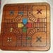 Vintage WOODEN GAMEBOARD, Pachisi, Colorful decor, 2 sided