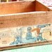 Vintage WOODEN BOX with LABEL, black baby , zinfandel, container, folky, shipping crate