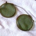 CLIPON SUNGLASSES, GREEN, vintage wire rim clip-ons, neon green, plastic, retro, hippie, boho, steampunk