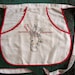 reserved for rosannet CLOTHESPIN APRON..VINTAGE, Child, hand embroidered kitten, mid 1900 S