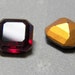 Rare Vintage Siam Square 14mm Faceted Beveled Glass Octagon Jewels (2)