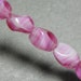 Vintage Czech Rose Givre Pinched 4 Sided Oval Glass Beads 10mm (12)