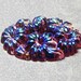 Vintage Amethyst AB Molded Floral 23x18mm Flat Back Oval Glass Cabochon (1)
