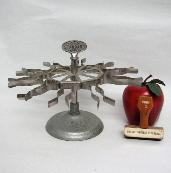 Vintage Industrial Standard Stamp Rack