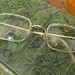 Vintage Wire Frame Eye glasses Victorian Steampunk style 12Kt gold filled frames eye wear
