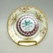 Poison Plate Victorian Green Gold and Floral Swag Wall Plate for you my love Chase and Scout