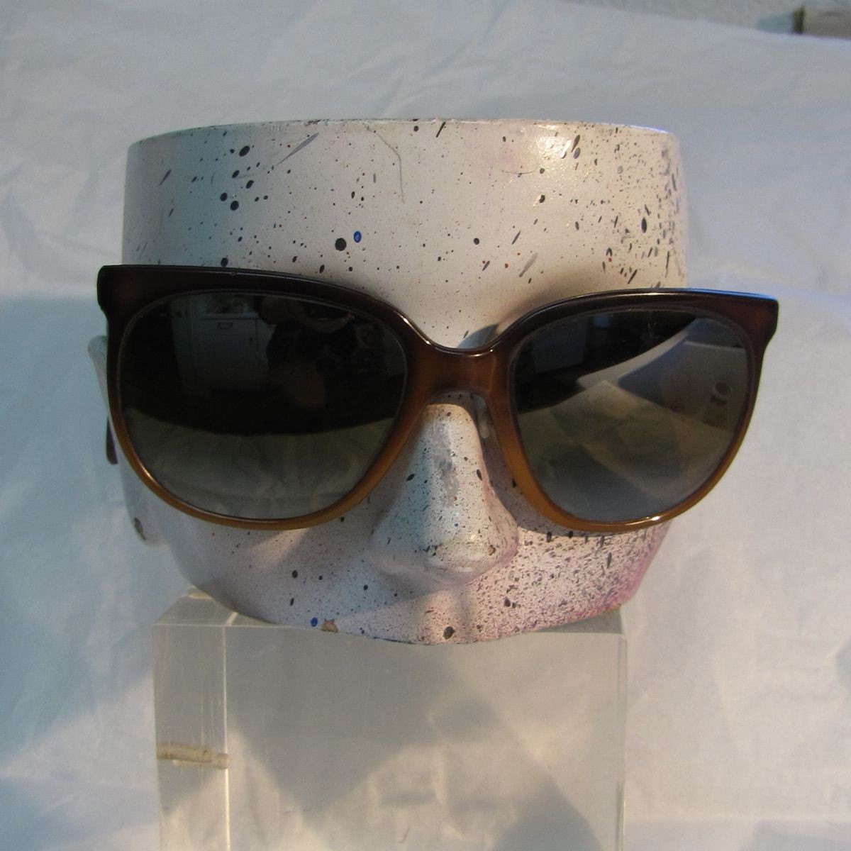 Vintage 80s Vuarnet Pouilloux Sunglasses Cat Eye New Wave Snow