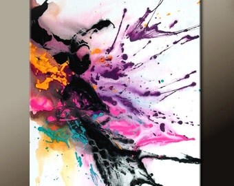 Abstract Art Painting Contemporary Modern Original Canvas Art Painting by Destiny Womack - dWo - MADE TO ORDER