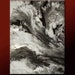 Abstract Art Canvas Painting - Grey & Black 18x24 Contemporary Original Wall Art Decor by Destiny Womack - dWo - In Stormy Skies