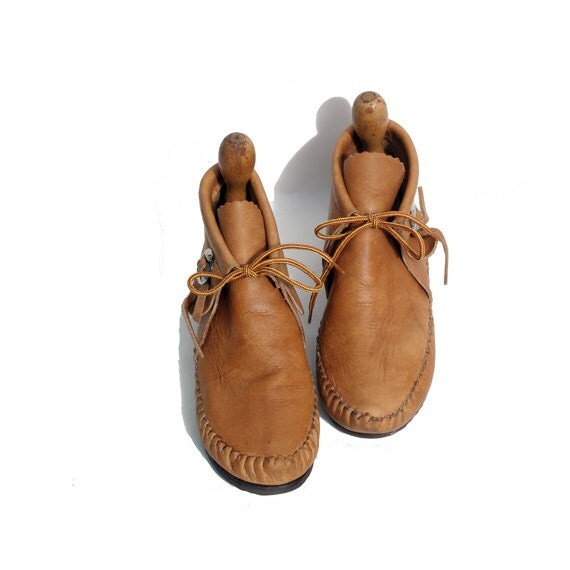 light tan moccasins