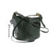 moss green leather Coach shoulder bag