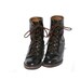 Black Leather Ankle Boots size: 5