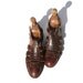 Chocolate Eclair Brown Italian Leather Sandal size: 8