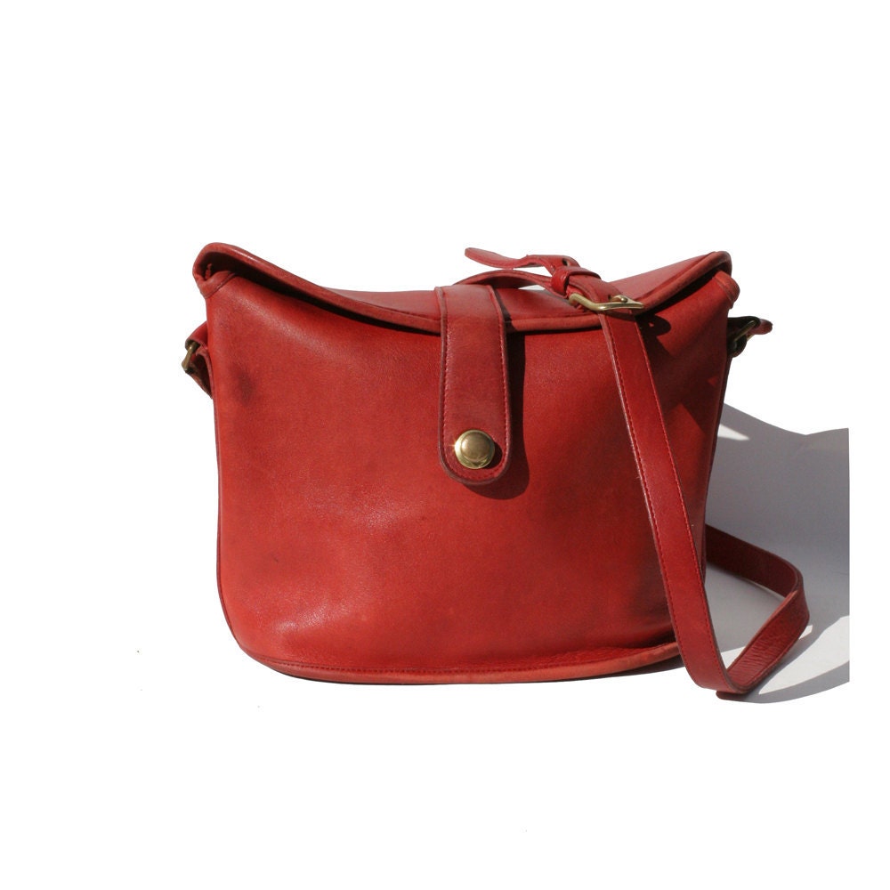 coach belt bag red