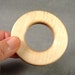 Teething Toy Natural Maple Wood Teether Ring Handmade