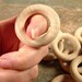 10 Wood Rings - 1 3/4 inch Unfinished Wooden Rings for DIY