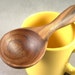 Wooden Coffee Scoop, Measuring Spoon, Hand-Carved from Black Walnut Wood
