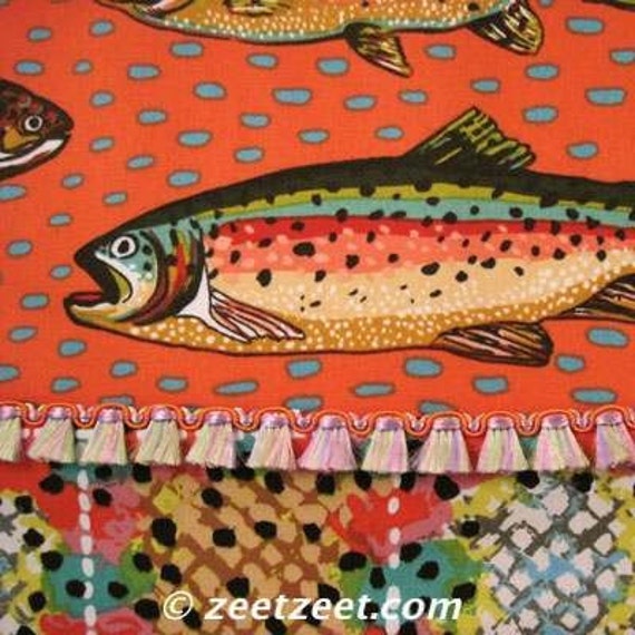 Rio Grande FISH Orange Quilt Fabric 1 Yard